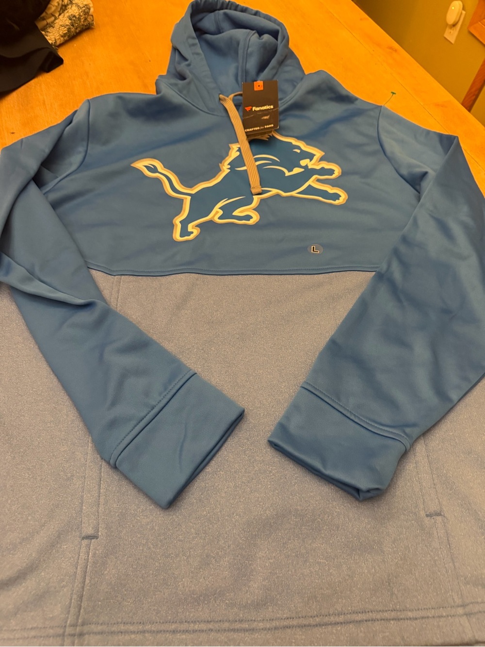 Fanatics Detroit Lions Light Blue Pullover Hoodie